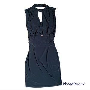 Sexy mini black dress.